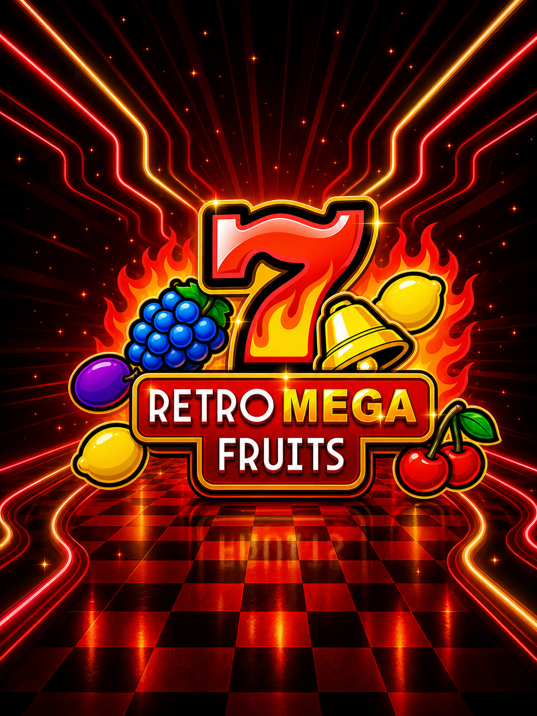 Retro Mega Fruits editorial illustration for Four familiar themes, four different maths profiles